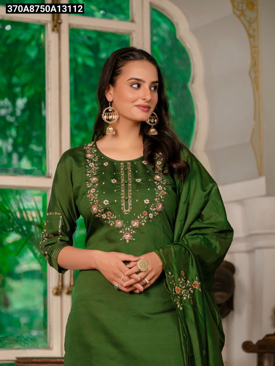 Elegant Straight Kurti Pant Dupatta Set
